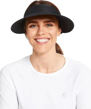 Solbari Womens Wanderlust Visor UPF 50 , Packable 2-in-1 Hat & Visor, Adjustable Fit with Sweatband for Sports & Outdoors