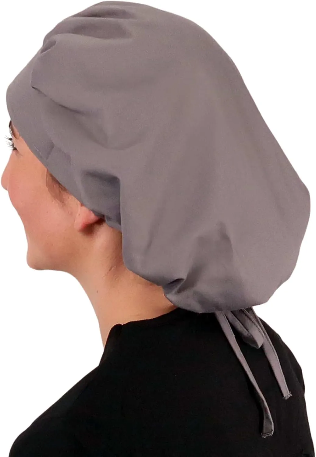 Sparkling EARTH Banded Bouffant Surgical Scrub Ponytail Working Caps - 100% Cotton - Made in The USA