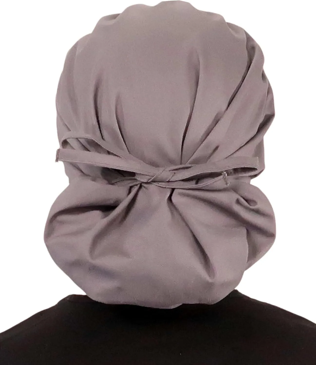 Sparkling EARTH Banded Bouffant Surgical Scrub Ponytail Working Caps - 100% Cotton - Made in The USA