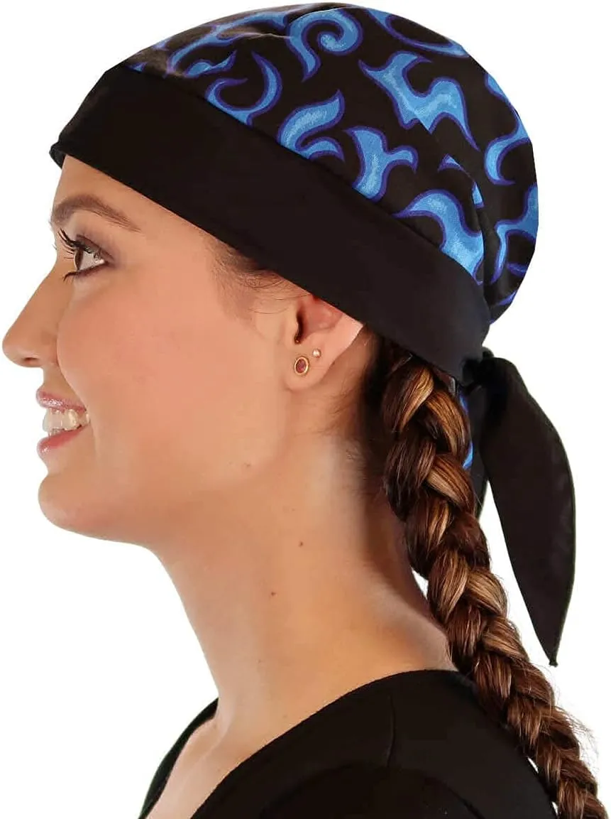 Sparkling EARTH - Skull Caps Doo Rags Do Rag Durag Headwrap Head Wraps Skullies - Made in The USA!