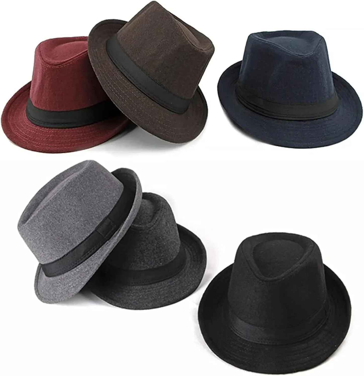 Spring Summer Wool Wedding Hat for Mid-Aged Men Jazz Hat
