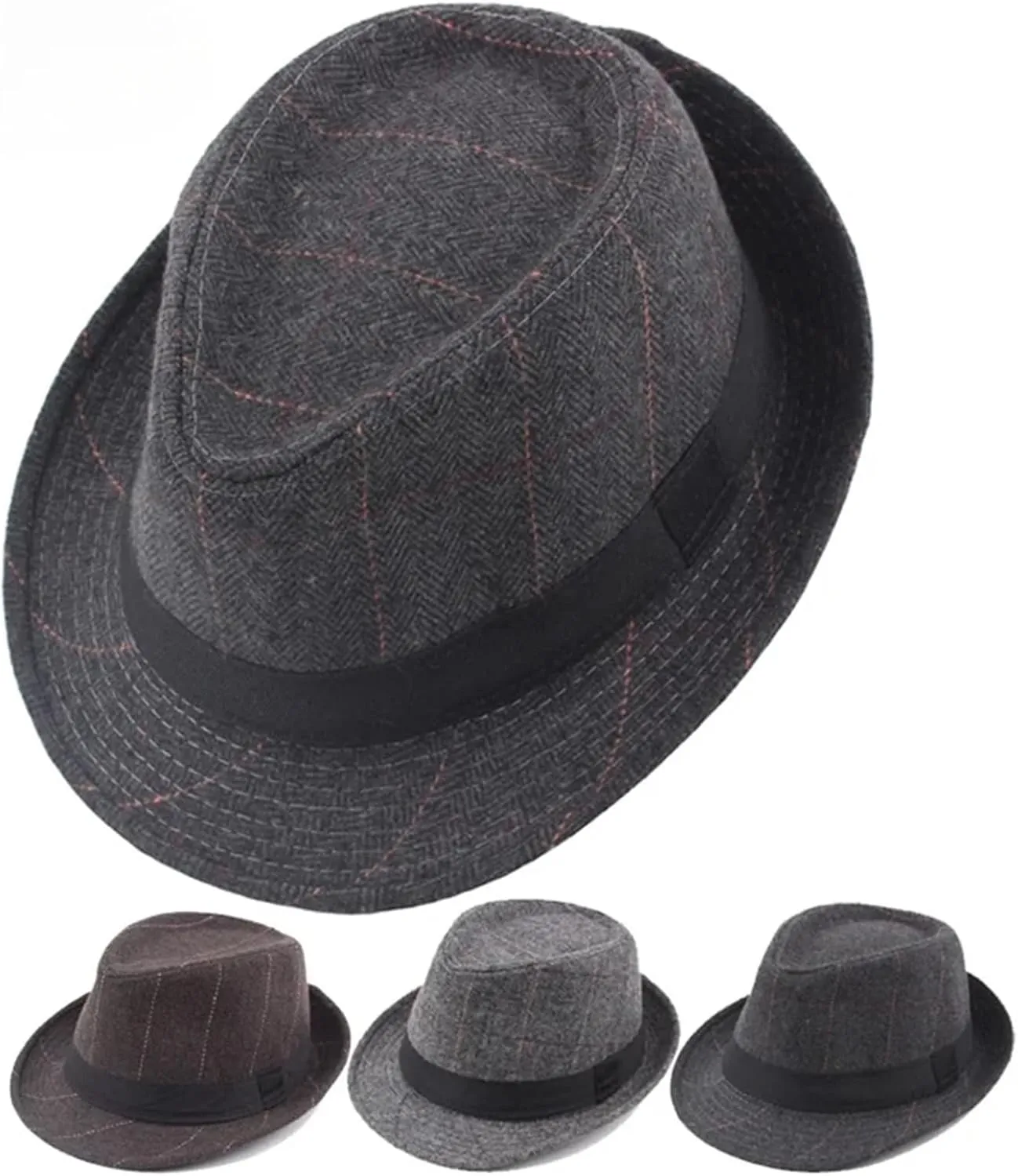 Spring Summer Wool Wedding Hat for Mid-Aged Men Jazz Hat