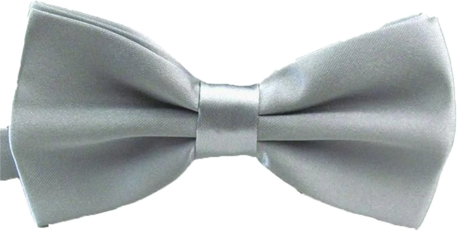 SURVODJA Men Bow Tie Adjustable Length Wedding Male Fashion Boys Satin Bowties