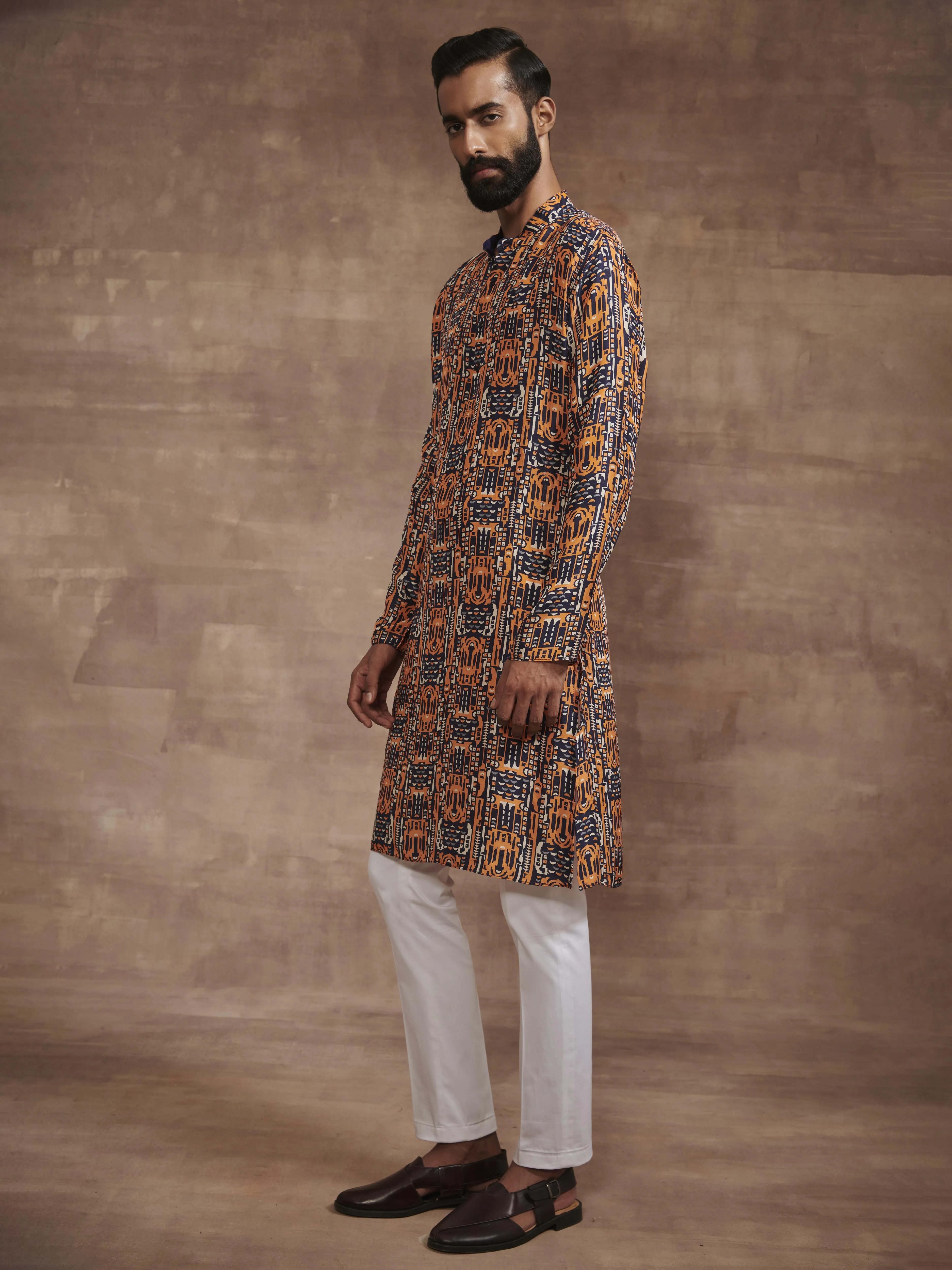 THE ART NOUVEAU PRINTED KURTA