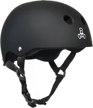 Triple Eight Sweatsaver Helmet Black and White/X-Large