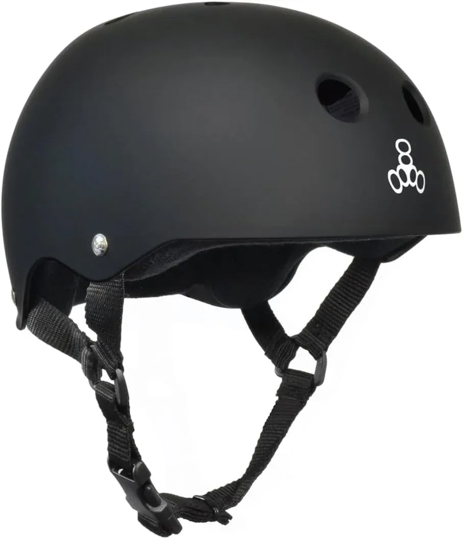 Triple Eight Sweatsaver Helmet Black and White/X-Large