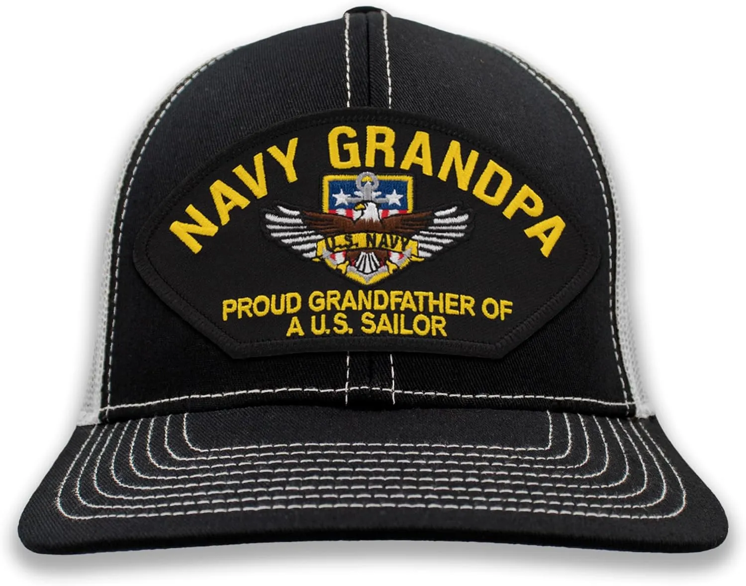US Navy Grandpa - Proud Grandfather of a US Sailor Ball Cap or Trucker Hat
