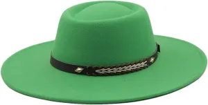 Women Wide Brim Formal Fedora Hats Men Panama Church Cap Men's Women Classic Wedding Hat